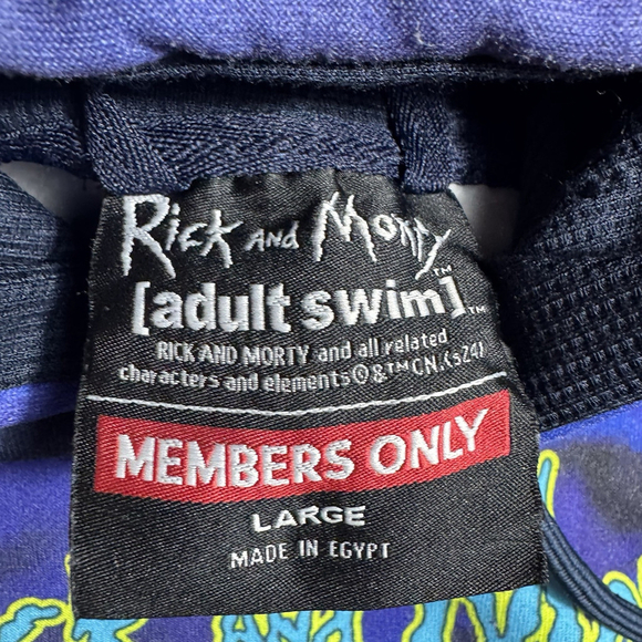 Members Only Rick & Morty Pullover Hoodie - Size Large- Adult Swim Graphic - Picture 7 of 10